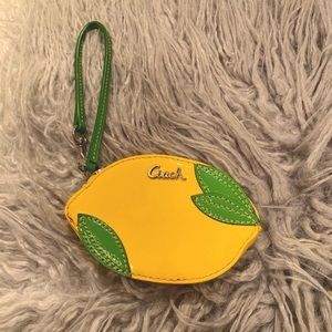 lemon Coach writslet coin purse